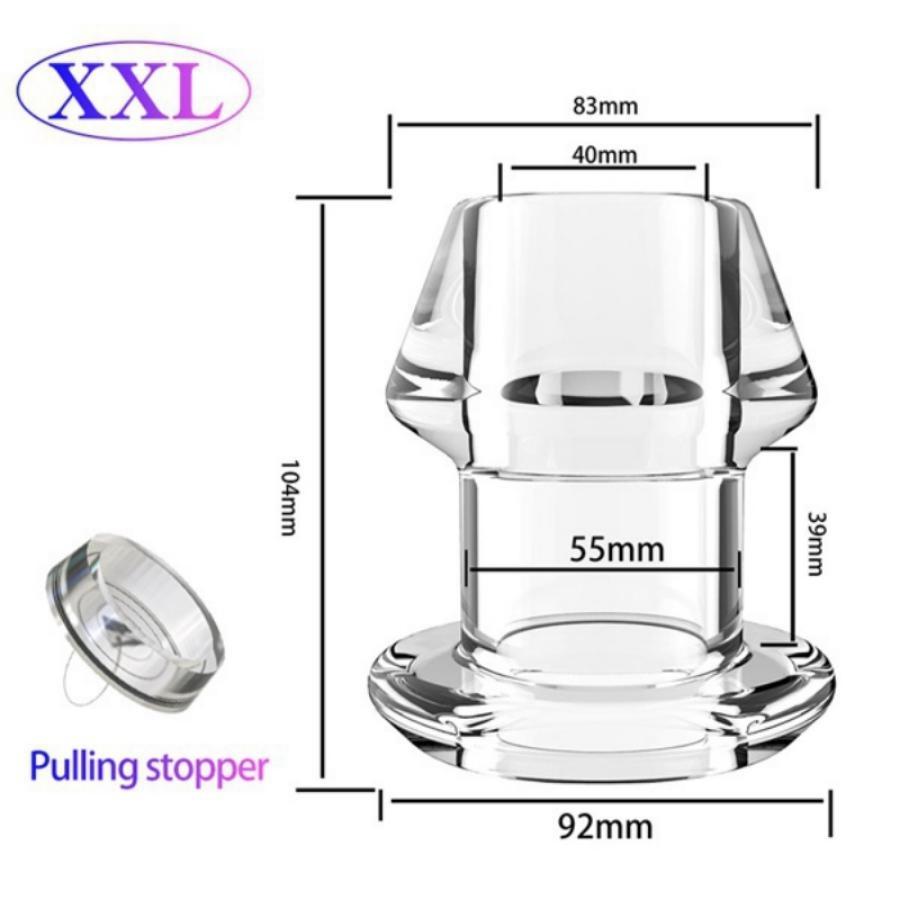 Huge Plug Transparent/Hollow Plug Men/Women Plug Tube Cleaning Toys Couple Gifts