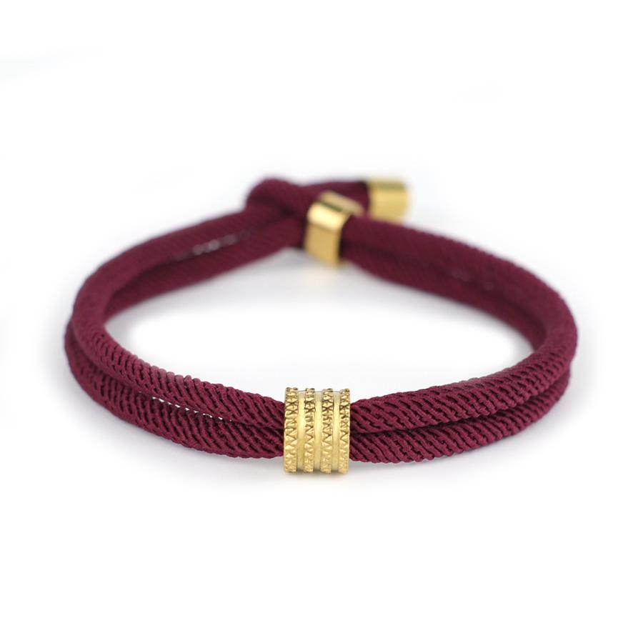 Noter Einzigartiges Schnurarmband für Herren Edelstahlschließe Charm Armband A-Qualität 4 mm Mailänder Faden Stoffarmband Pulseria Homme