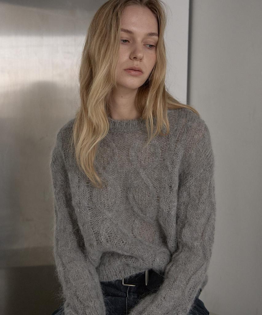 Deomago Mohair Fisher Knit_Ivory