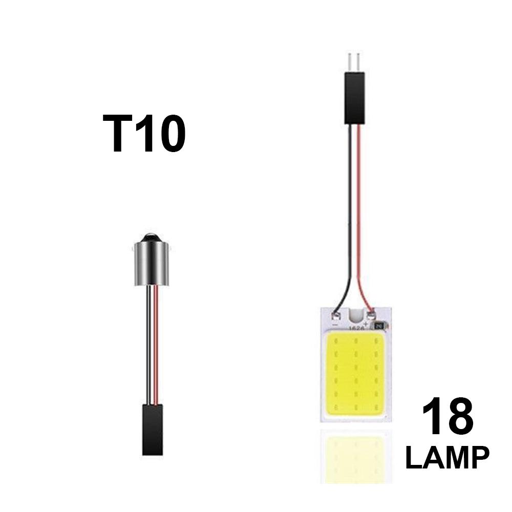 

10 шт. Светодиодные лампы Festoon COB 18/24/36/48 SMD с цоколем T10 BA9s C5W Автомобильный купольный свет Автомобильный салонный свет для чтения Подсветка номерного знака Светодиод