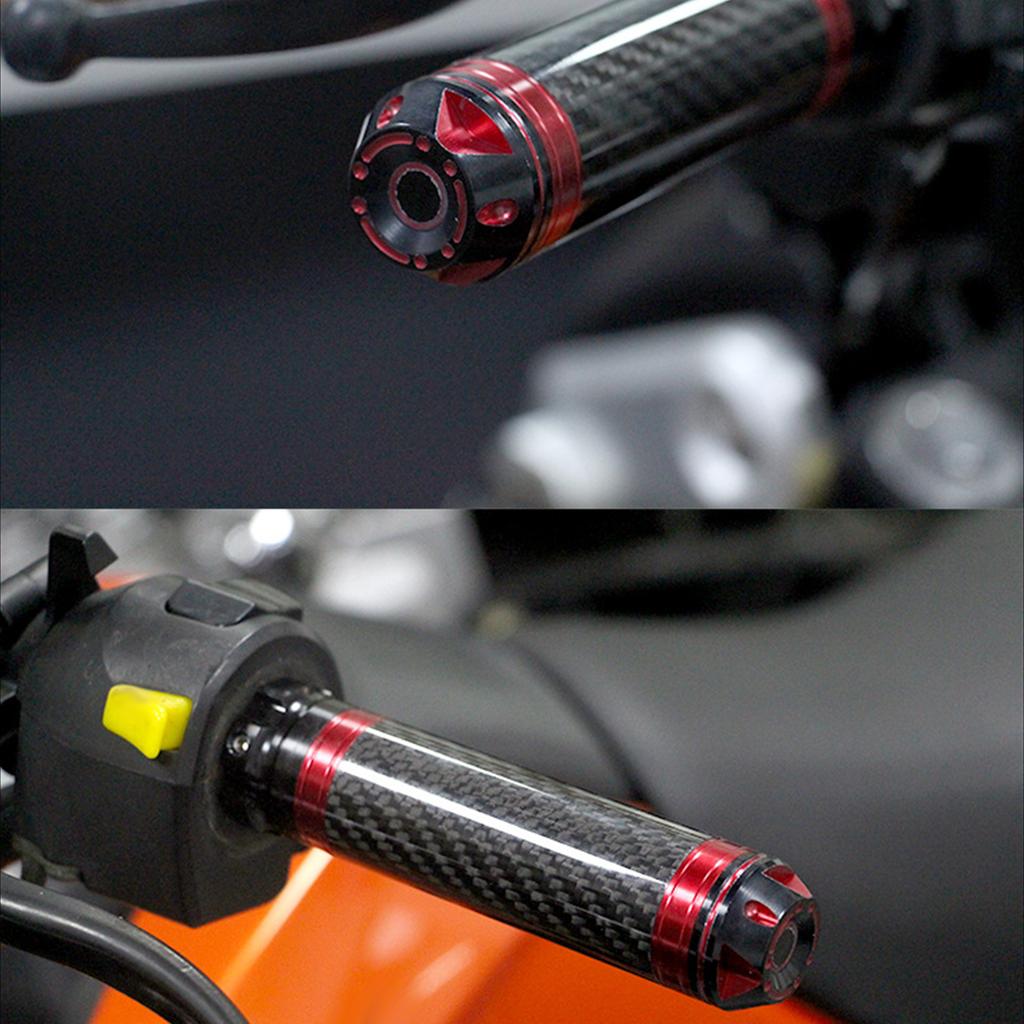 2PCS Motorcycle Handle Bar Grip Cover Carbon Corrosion Resistant Waterproof for 7Celsius8in Handlebar