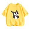2026 Summer Womens Tshirt Cute Modern Black Rice Printed Pure Cotton Round Neck Womens Tshirt Casual Y2K Trendy Top