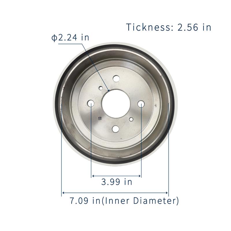 Golf Cart Parts Huanxin Shuttle Car 180 Brake Drum 6-Hole For Sightseeing Vehicle Golf Cart