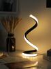 1Pc LED Spiral Table Lamp Modern Three Speed Dimming USB Power Button Switch Bedroom Decorative Table Lamp