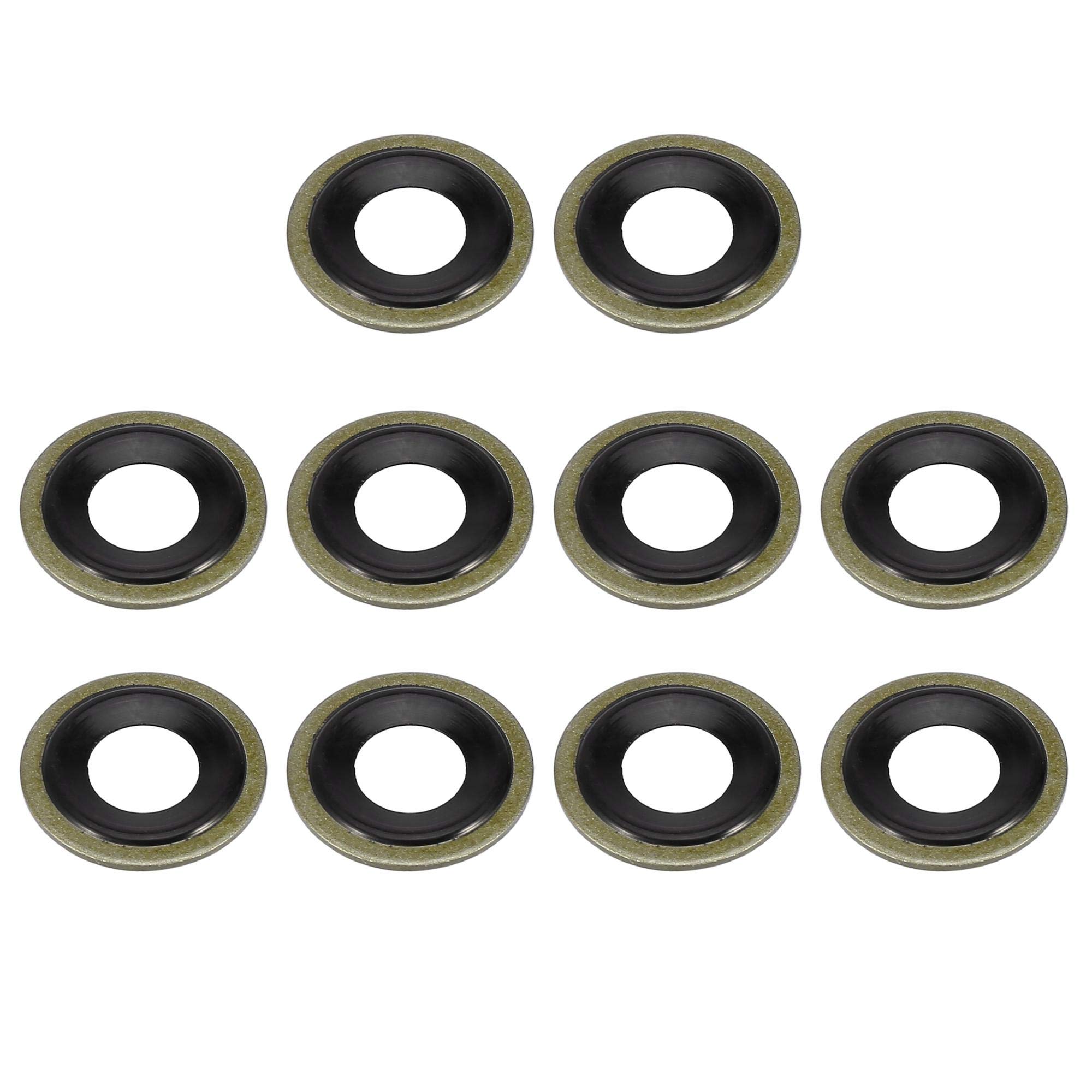X AUTOHAUX Drain Packing Oil Drain Packing M12 14079550 Compatible