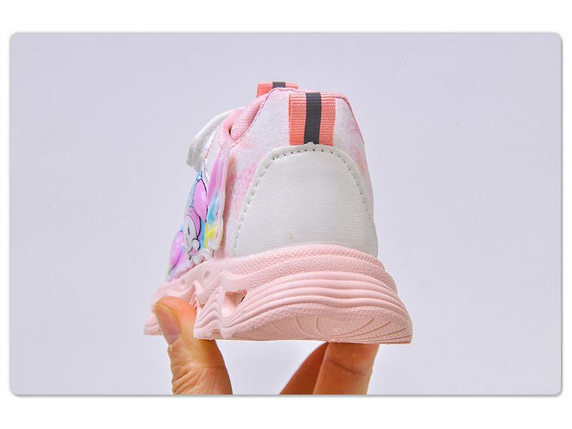 Kids' Cartoon Luminous Sports Shoes - Spring/Autumn 2025 Princess-Style Comfortable Casual Running Sneakers