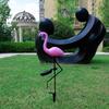 Flamingo Solar Light IP65 Waterproof LED Stake Light Landscape Ground Lamp for Garden Lawn Outdoor Pathway Xmas Garden Decor
