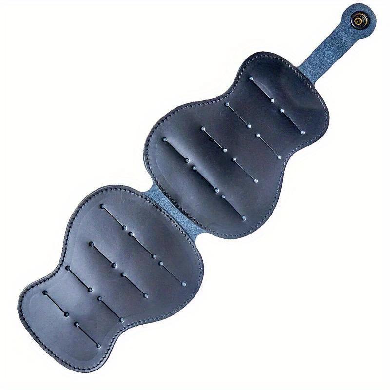 Portable High Capacity Guitar Pick Storage Bag Thickened Leather Durable Plectrum Universal Foldable Bag Ukulele Accessories