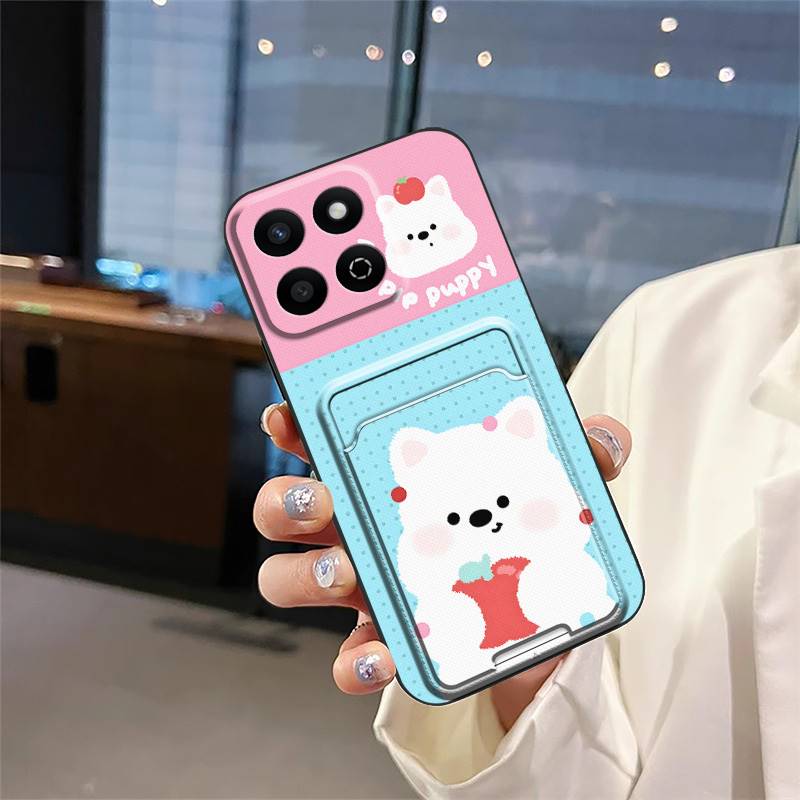 Card slot Full wrap Phone Case For Honor Play60 Plus/Honor200 Smart/X7C/Play9T protective Graffiti Anti-knock Cartoon