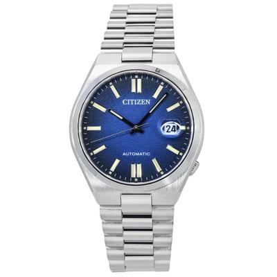 Tsuyosa Stainless Steel Blue Dial Automatic NJ0151-88L Mens Watch