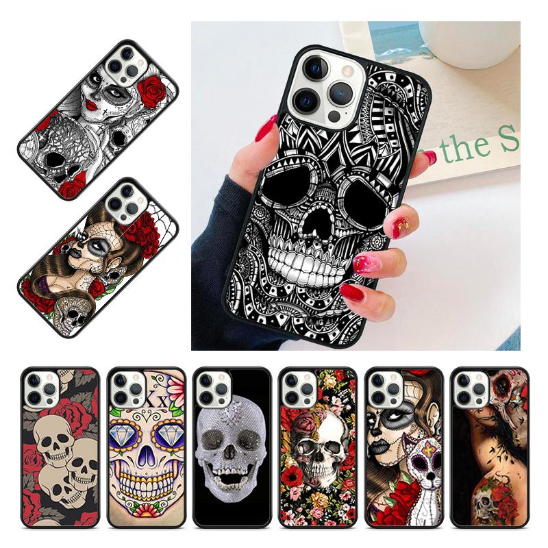 DIAMOND SKULL Phone Case Cover For iPhone 17 Air 15 16e 14 13 Pro Max 12 11 Pro Max Max Plus