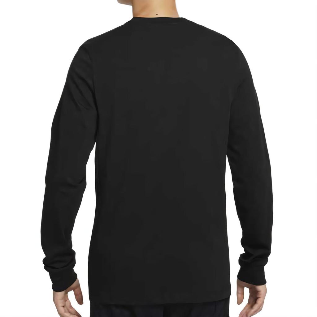 Nike Floral Print Round Neck Comfortable Breathable Long Sleeve T-Shirt Men Tops Black HJ3349-010