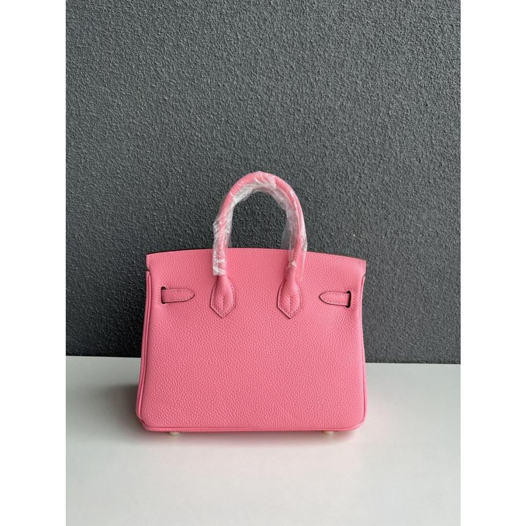 Gold Buckle Classic Fashionable Women's First-layer Cowhide Lychee Leather Handbag