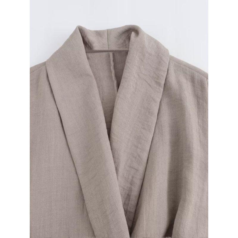 Kaslead New Arrival Women's Clothing Fashion Style with Belt Kimono Outerwear Casual Pants 8338735 4391436