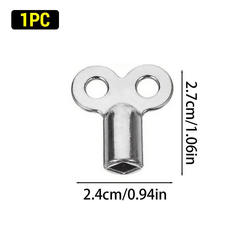 

20/1pcs Zinc Alloy Radiator Exhaust Valve Keys Square Socket Radiator Accessory Heater Exhaust Key for Standard Heating Valves