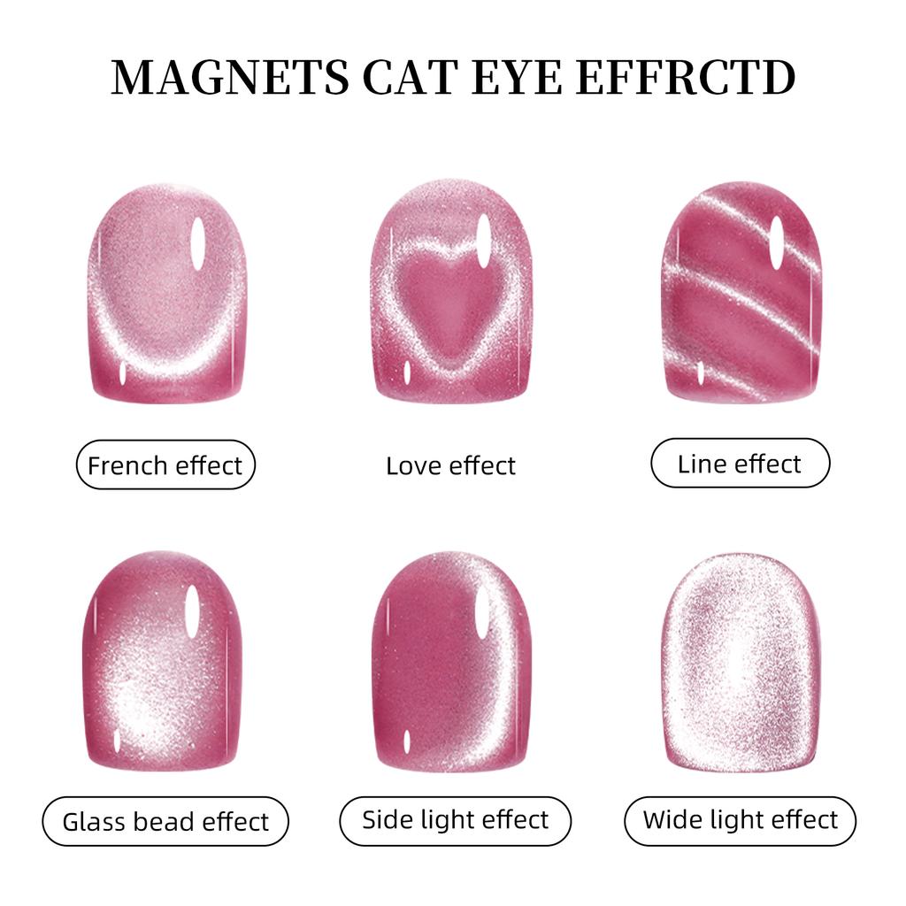 3 IN 1Love Snake Pattern Effect Cat Eye Magnetic Stick For UV Gel Polish Desgin Detachable Multifunctional Strong Nail Art Tools
