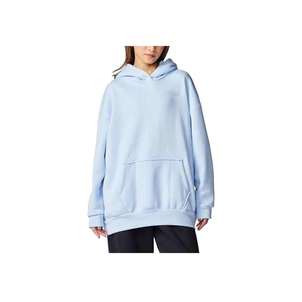 Under Armour Icon Hooded Pullover Casual Solid Long Sleeve Sweatshirt Women Sweatshirt Cloud-Blue 1386501-464