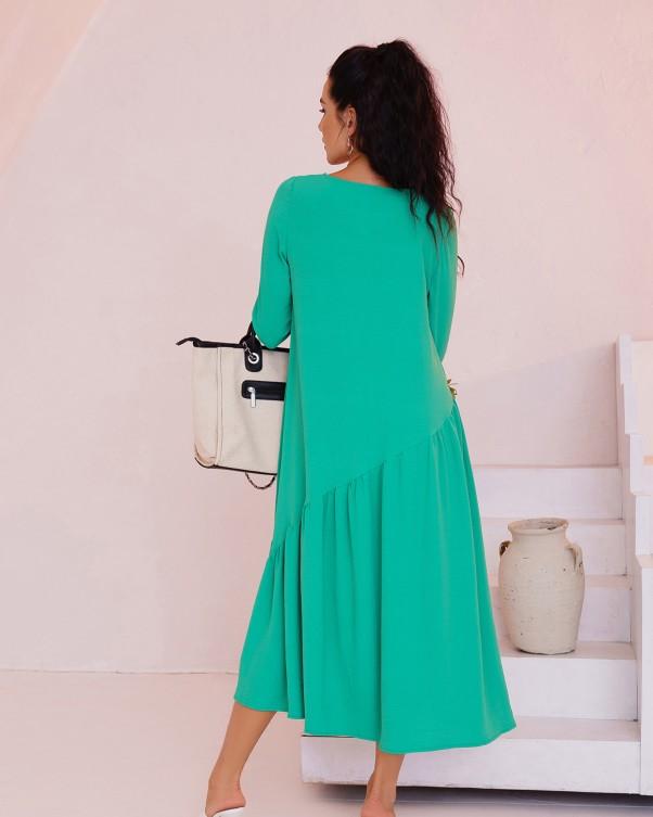 Lockeres Kleid mit unteren Volants ISSA Plus