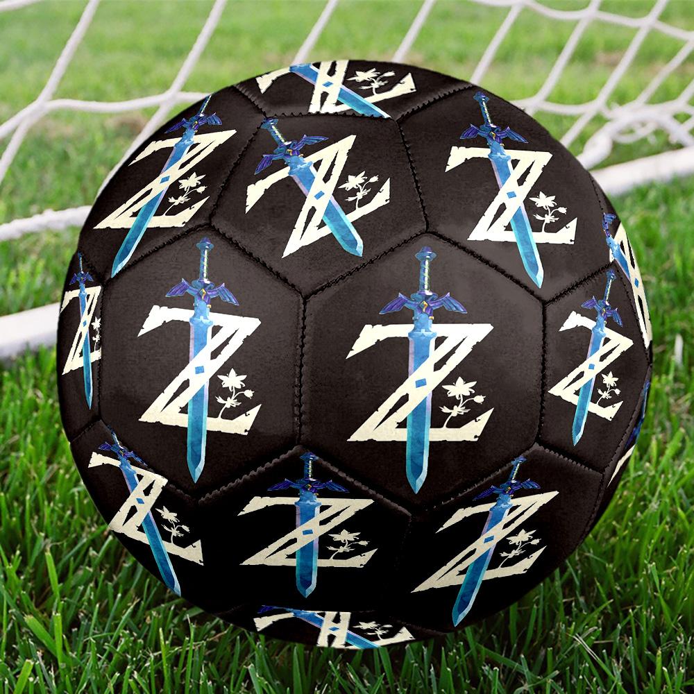 The Legend of Zelda Print Size 5 Soccer Ball, Standard Match Football for Sports Game and Team Practice, Ideal Gift for Soccer Fans
