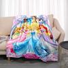 A Variety of Disney Princess Cartoon Blankets, Suitable for All Seasons, for Children and Adults, A Luxurious Gift Choice.