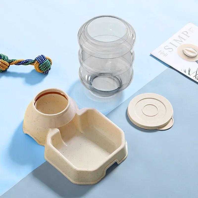 3.8L Large Capacity Pet Water Dispenser Dog Automatic Feeding Small Dog Food Bowl Simulation Drinking Bottle Device Home Decor