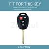4 Buttons Keyless Tpu Car Key Cover Case For Toyota Vios Prius C Highlander Camry Rav4 Corolla  Tacoma Keychain Accessories