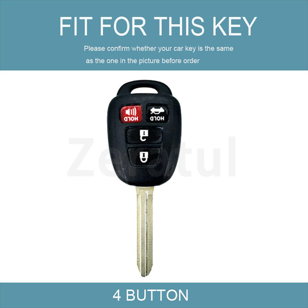 4 Buttons Keyless Tpu Car Key Cover Case For Toyota Vios Prius C Highlander Camry Rav4 Corolla Tacoma Keychain Accessories