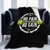 Powerhouse Gym Print Flannel Throw Blankets Soft Cozy Travel Blanket Lightweight Warm Fluffy Plush Blanket for Sofa Couch Bed