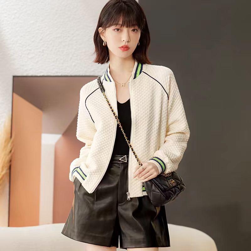 2024 Spring/Autumn Women's Short Baseball Jacket