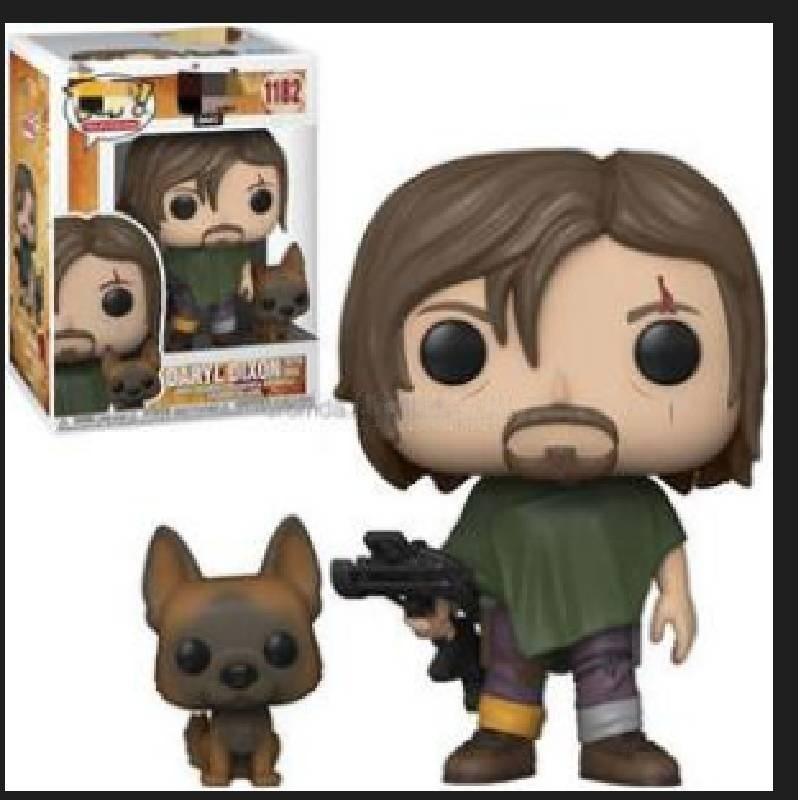 Dead Daryl Walking Dixon Collectible Figure With Dog Kids Toys Model