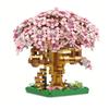 Compact Size High-Standard Sakura Tree Superior-Grade Construction-Set Bricks City-District Superior-Grade Assembly Superior-Grade Building-Bricks