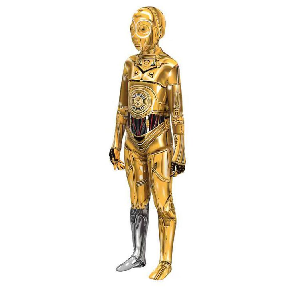 Star Wars Robot Cosplay Costume With Digital Print For Halloween Kids And Adults