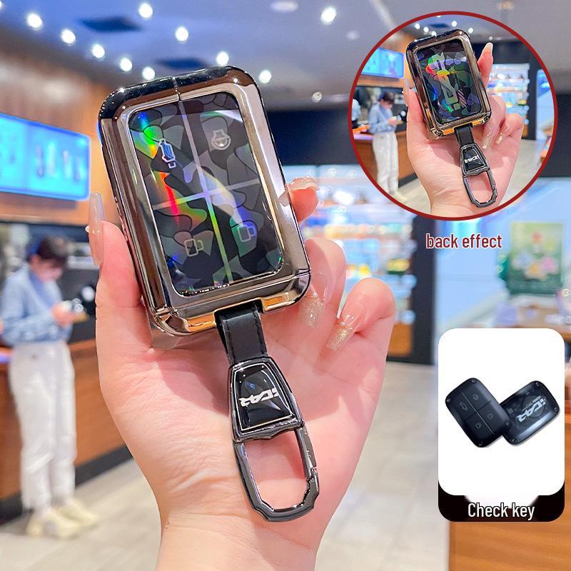 2025 Chery iCAR V23 Smart Bluetooth Key Case with Full Metal Shell and Buckle