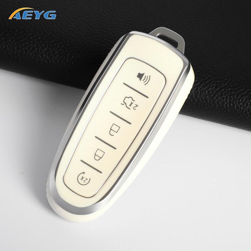 Car Key Case Cover Shell Fob For Ford Escape Focus C Max Kuga Edge Explorer Taurus Keyring Remote Control 5 Button Protection