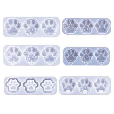Cat Paw Silicone Mold Pendant Epoxy Resin Casting Mould Keychain Jewelry Making