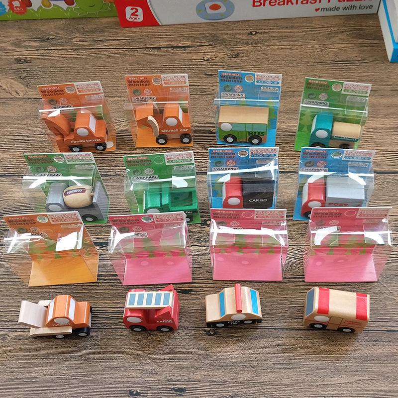 Japanese Mini Wooden Car Set: Educational Children's 1st & 2nd Gen Models