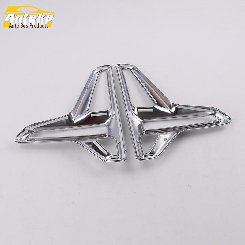 Compatible 19 GM6 Chrome Front Fog Light Frame Trim Accessories