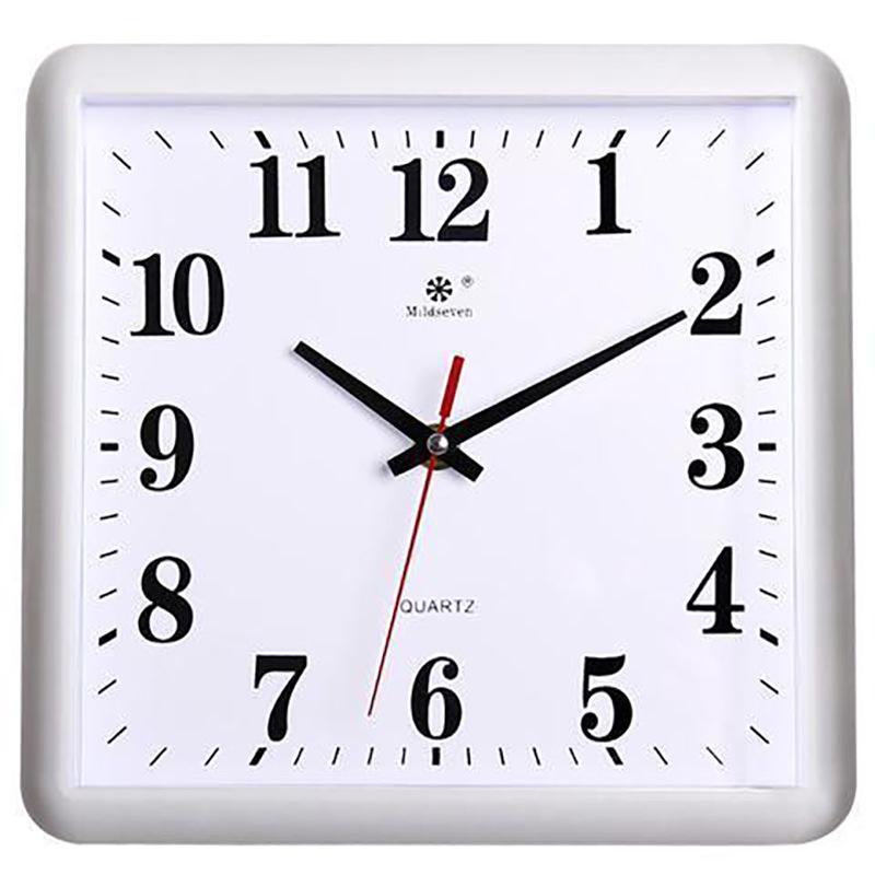 Silent Square Quartz Wall Clock with Perpetual Calendar - Creative, Fashionable Art Design for Living Room