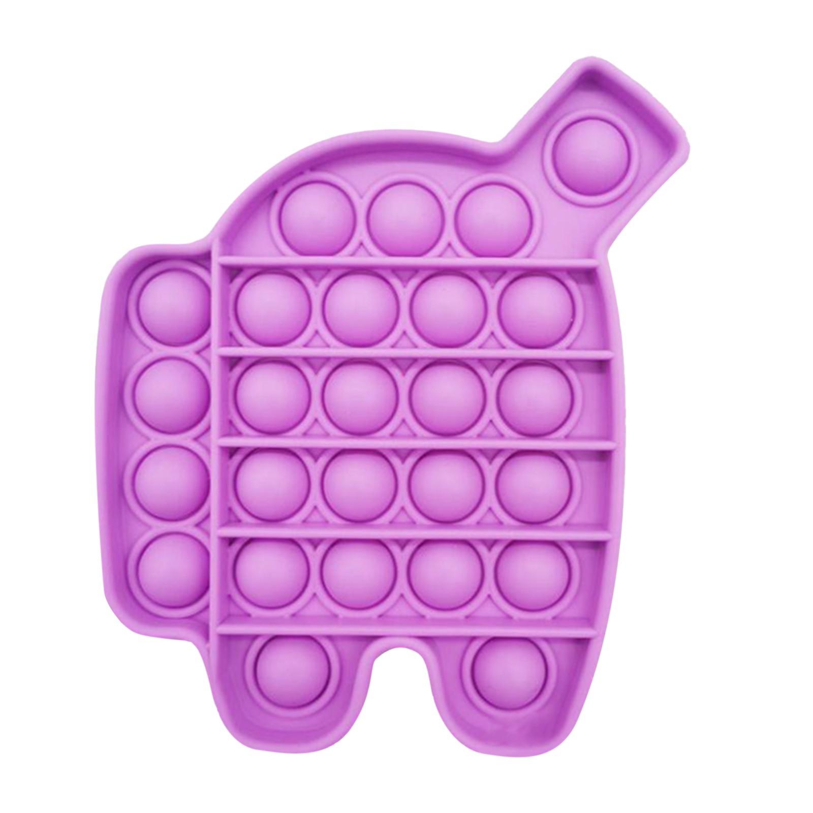 Push Bubble Sensory  Toys,Stress Reliever Silicone Stress Reliever Toy фиолетовый