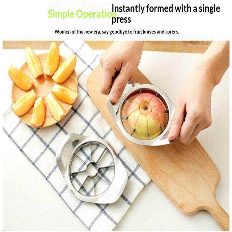 Kitchen Gadgets Stainless Steel Comfort Handle Divider Apple Cutter Vegetable Fruit Tools Stainless Steel Fruit Cutter