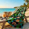 Minecraft Beach Towel Quick-Dry Soft Microfiber Comfortable Lightweight Portable for Swimming,Beach,Camping, Travel, Beach Accessories,Gym