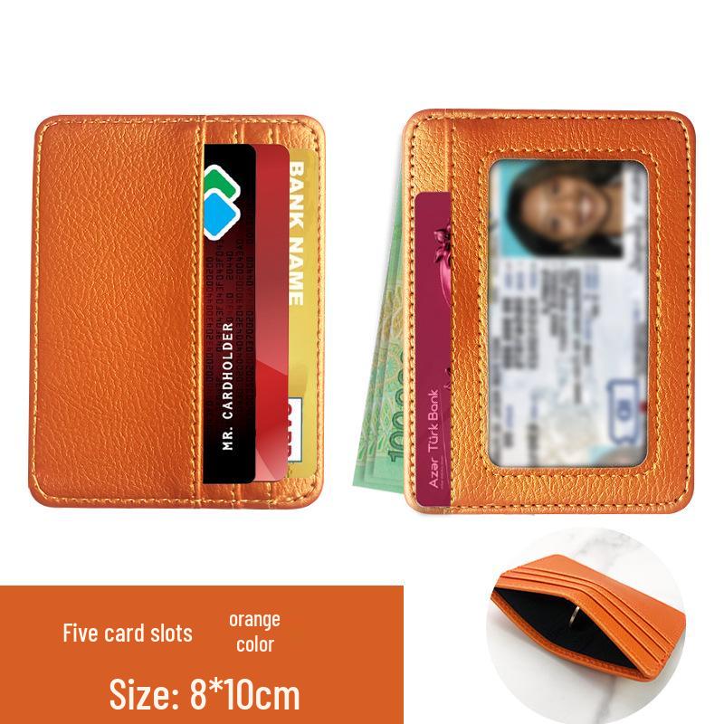 Unisex PU Leather Eyeglass Frames Card Holder with Multiple Large Capacity Card Slots – Ultra-Thin Design