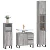 VidaXL Ensemble de meubles de salle de bain 3 pcs Sonoma gris 3190235
