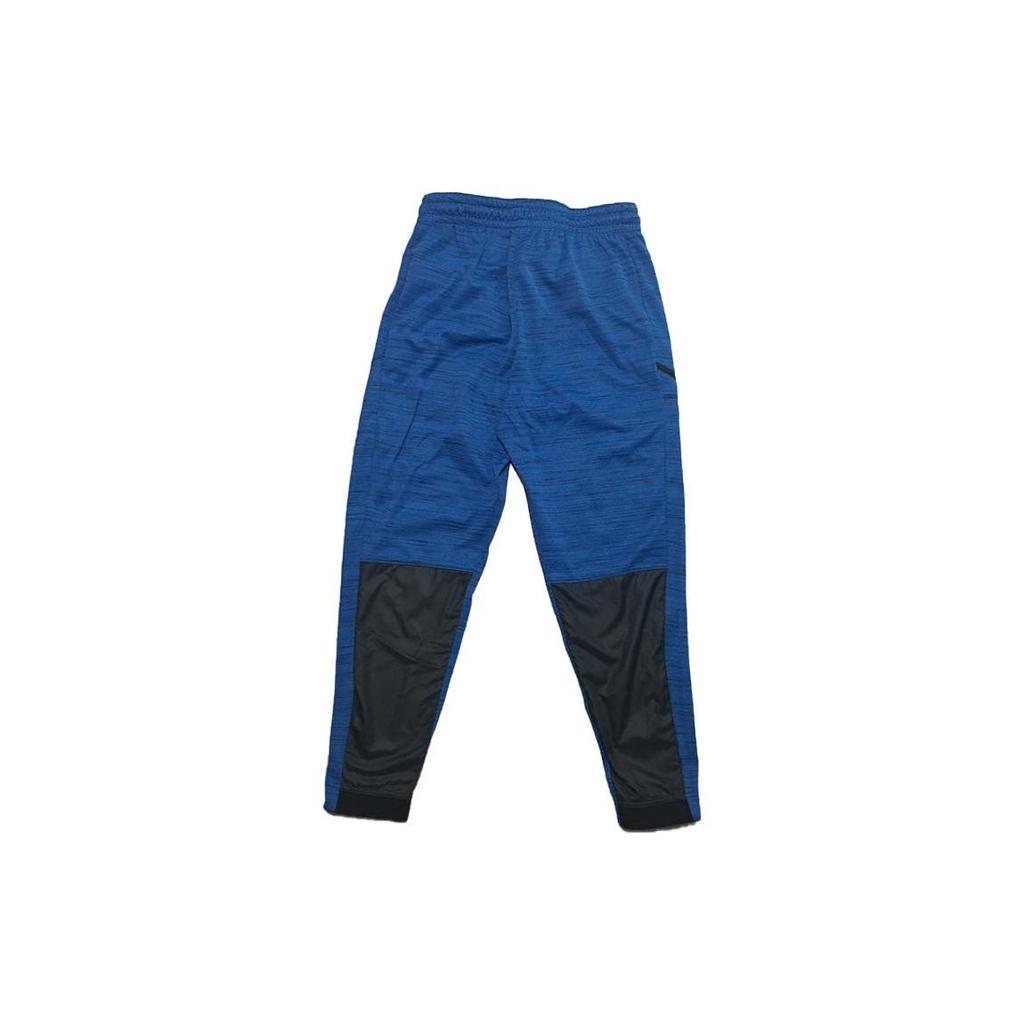 Nike Elastic Casual Spliced Logo Knitted Sports Pants Men bottoms Blue Black 857060-429