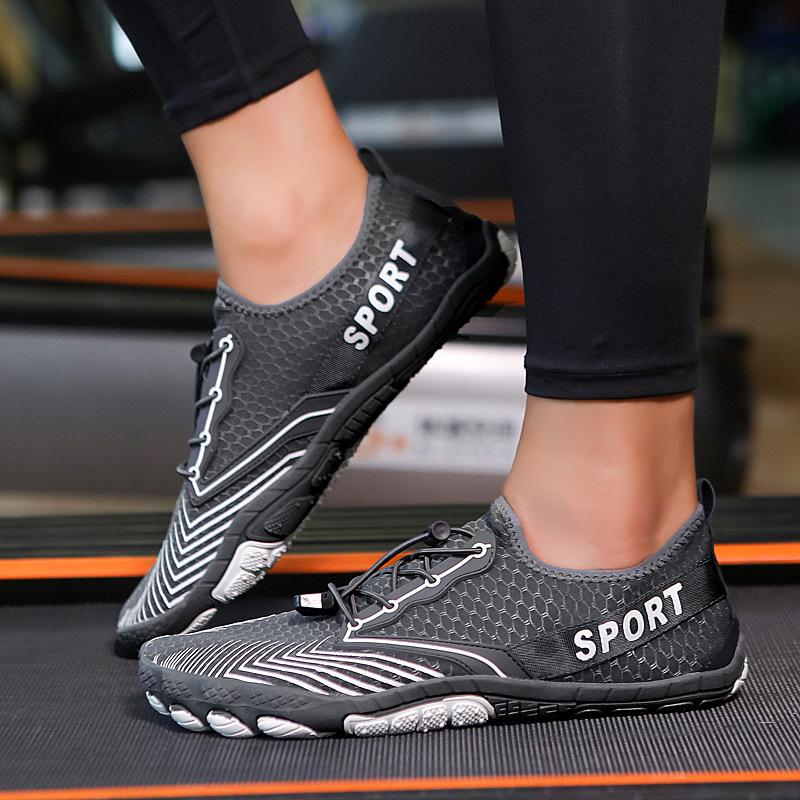 Grenzüberschreitende Outdoor Strand- & Canyoning Schnelltrocknend Anti-Rutsch Barfuß Fünf-Zehen Wasserschuhe für Männer & Frauen