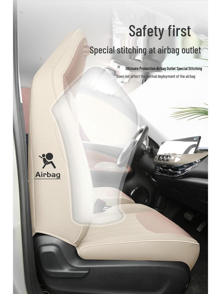 2024 Hongguang MINIEV Vollleder Autositzkissen für Modell der dritten Generation