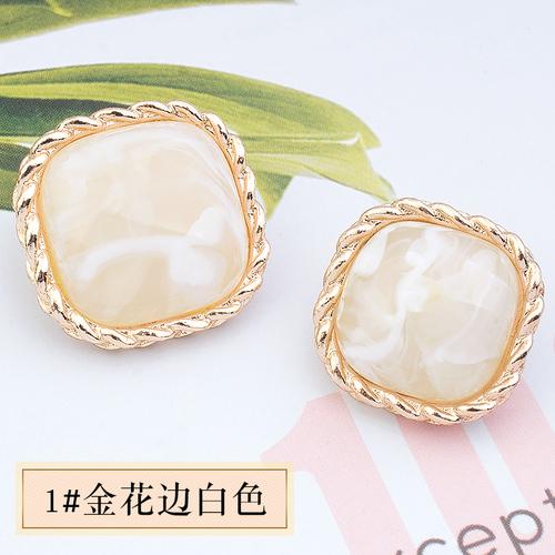 6pcs Luxury Metal Shank Buttons For Overcoat Suit Sweater Decorative Clothing Diy Sewing Project Garments Replace Crafts Supply