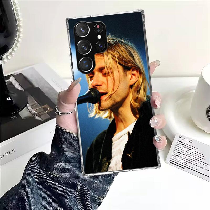 

Retro Singer Kurt Cobain Soft Phone Case For Samsung Galaxy S22 S23 S24 S25 Edge S26 Ultra S20 FE S21 Plus + Fundas Coque Galaxy Samsung S23 Plus