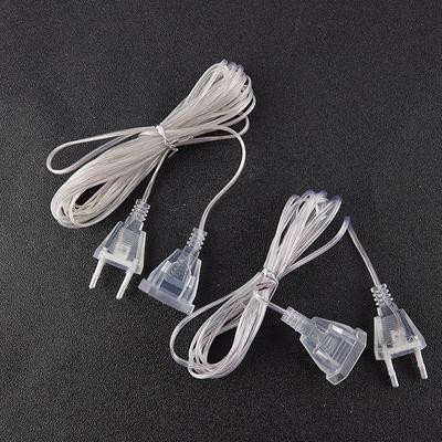Cable Plug Transparent Led Light String Extension Standard Power Extension Cord