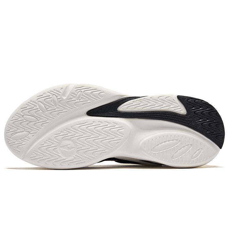 Hongxing Erke Cangwu Retro Comfortable Non-Slip Wear-Resistant Low-Top Casual Shoes Men sneaker Black White 51125102420-007